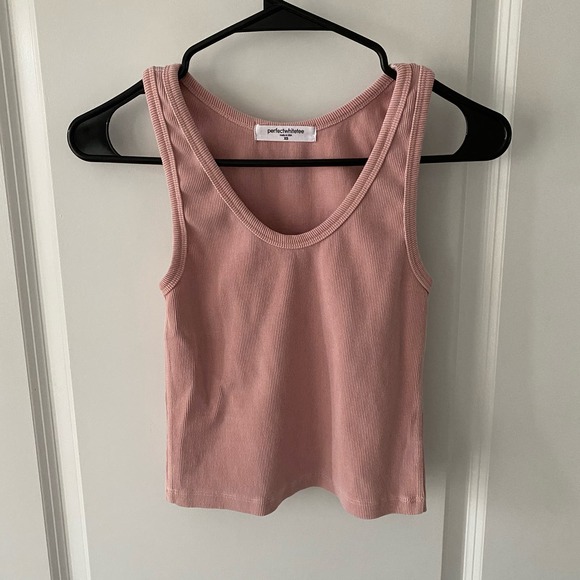 perfectwhitetee Pink Tank Top - Picture 1 of 11